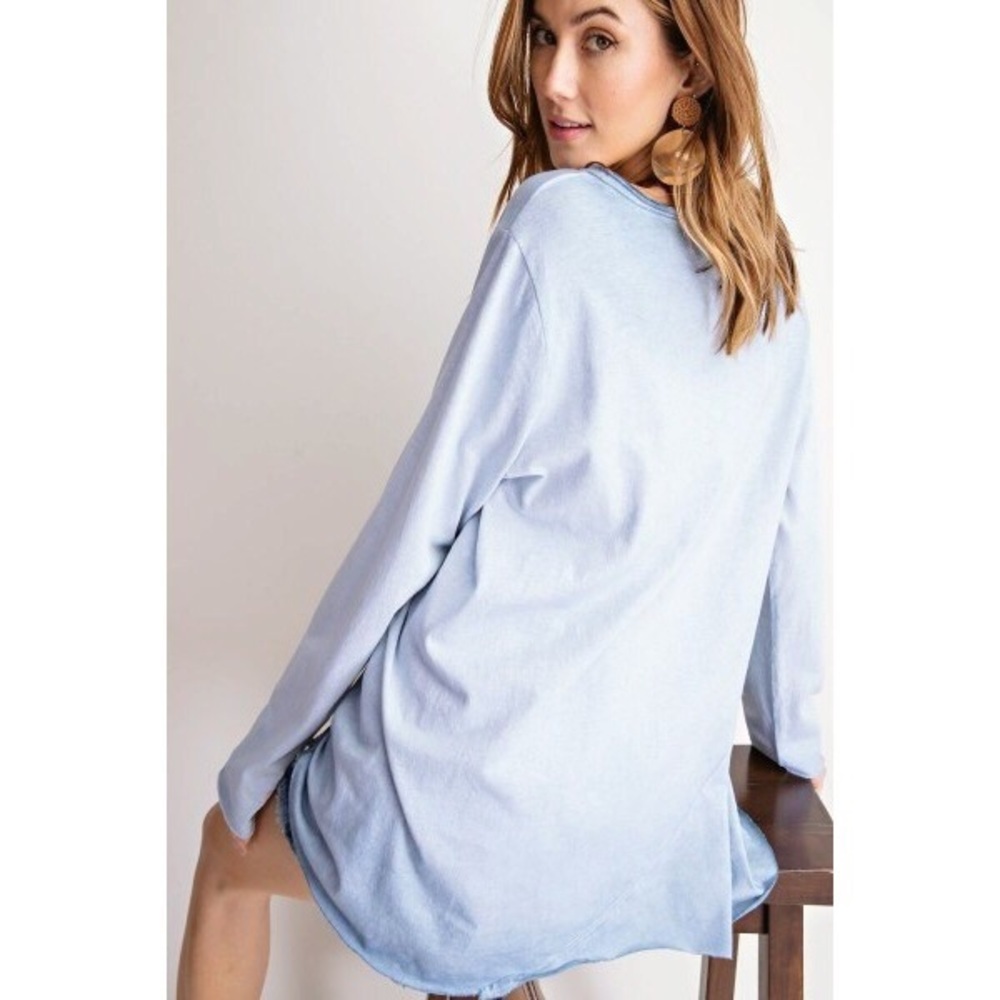 Faded Knit Tunic Top - Picture 5 of 5